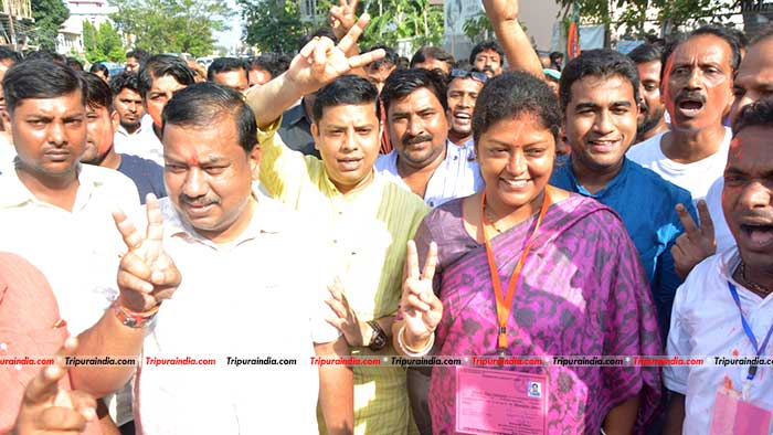 BJP candidate wins Tripura's Badharghat by-poll | Tripuraindia