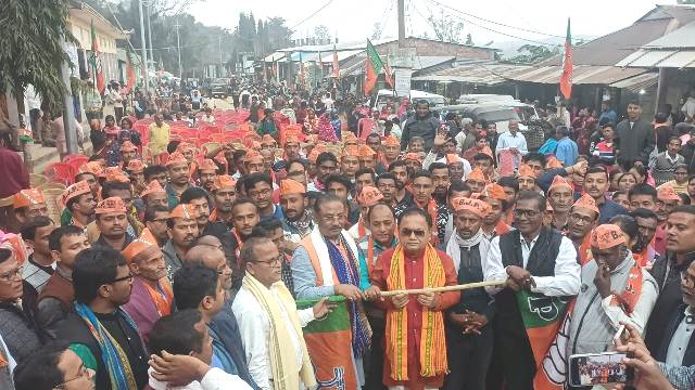 274 voters join BJP ahead of LS Polls; BJP to rule nation till 2047, says party chief Rajib Bhattacharjee