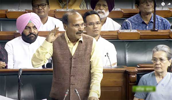 Adhir Ranjan Chowdhury suspended from LS; BJP MP Virendra Singh apologises