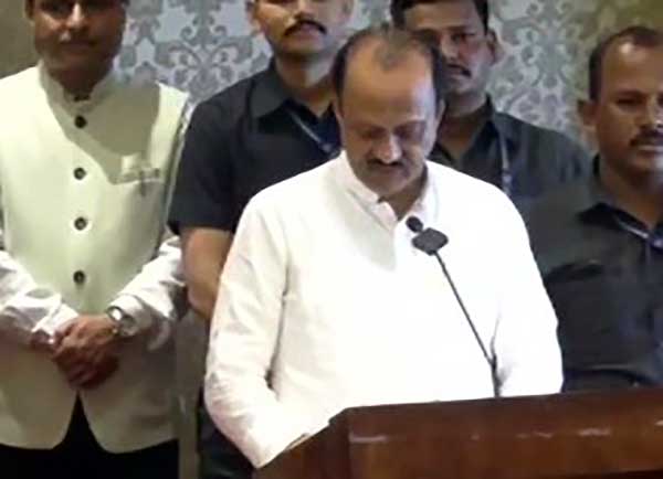 Maha: Ajit Pawar 'splits' NCP, sworn-in as Deputy CM for 3rd time in 3 years