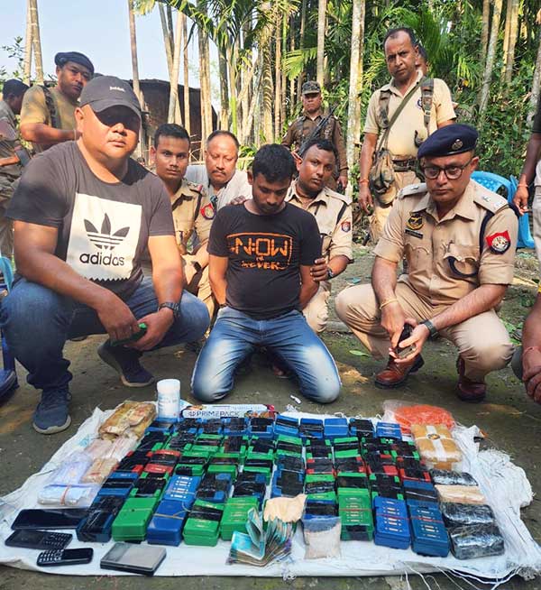 Assam police seize drugs valued at Rs 10cr; arrest 2