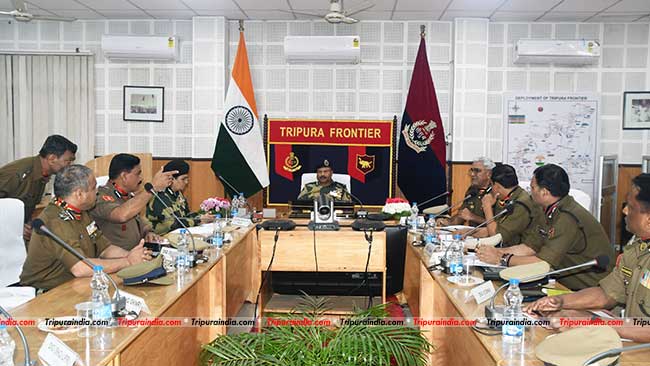 BSF DG reviews security measures along Indo-Bangla border in Tripura