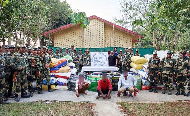 BSF seizes marijuana worth Rs 2.8 cr in Tripura, arrests three