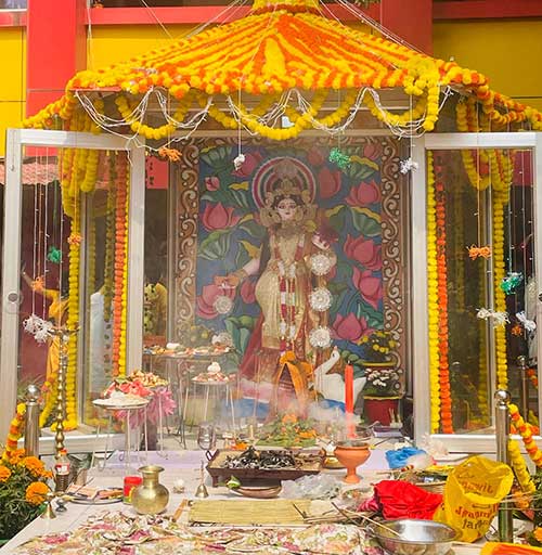 BTVM celebrates Saraswati Puja with full devotion