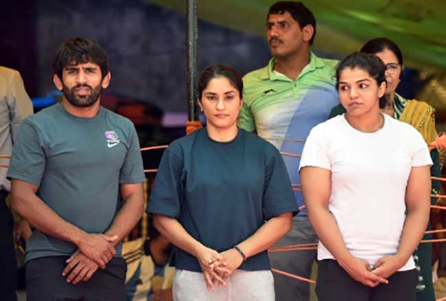 Wrestling mess: Bajrang, Sakshi, Vinesh meet Amit Shah, share concerns