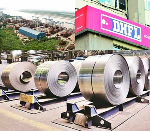 CIRP initiated in cases of DHFL, ABG Shipyard, Bhushan Power & Steel