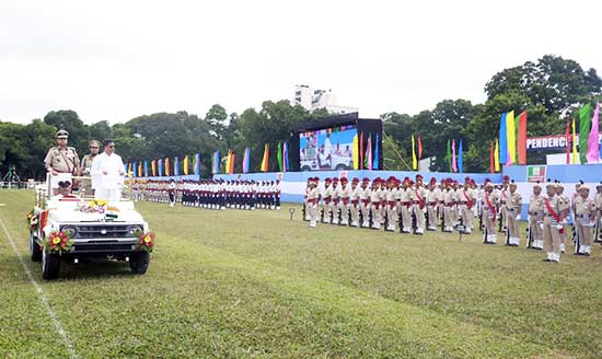 CM Dr Manik Saha hoists tricolor as Tripura celebrates Independence Day