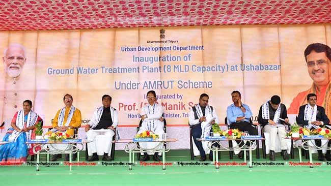 CM Dr Manik Saha inaugurates Ground Water Treatment Plant under AMRUT scheme