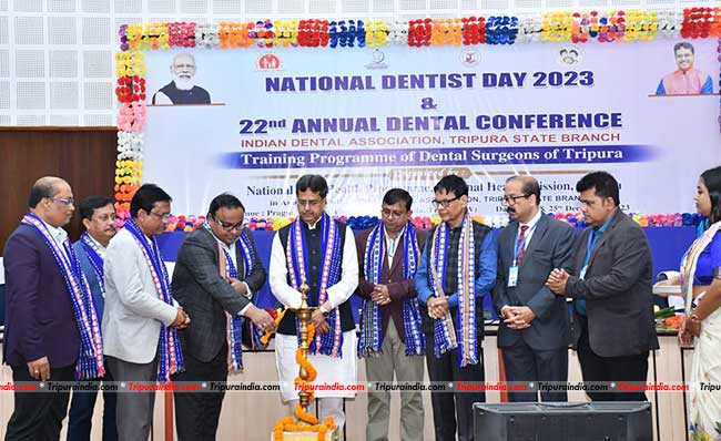 CM Dr Manik Saha inaugurates observance of National Dentist Day