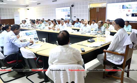 CM Dr Manik Saha stresses on advanced technique to deal upcoming monsoon; chairs high level meeting