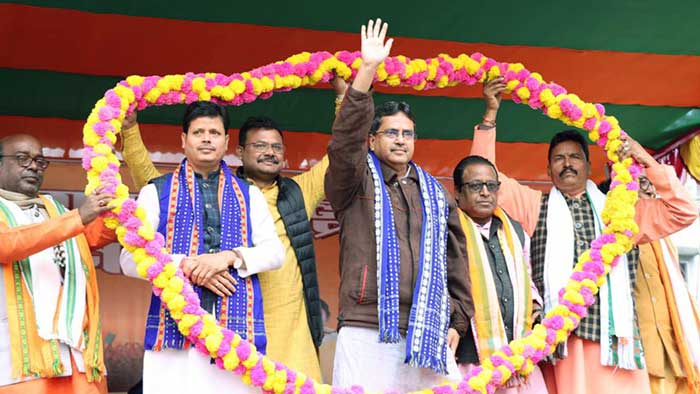 CM Dr Saha appeals to opposition party workers to join BJP to make country more powerful