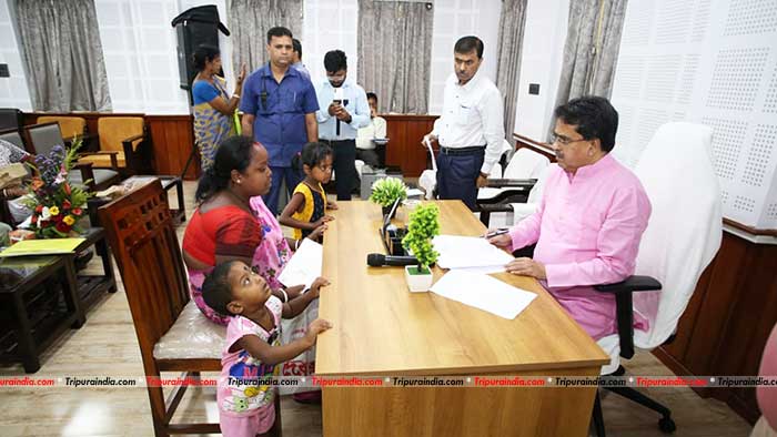 CM Dr Saha provides support to four families in medical distress