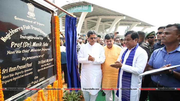 CM Dr. Manik Saha inaugurates Rs. 3.50 Cr cost Fish Transshipment Yard at Nagicherra