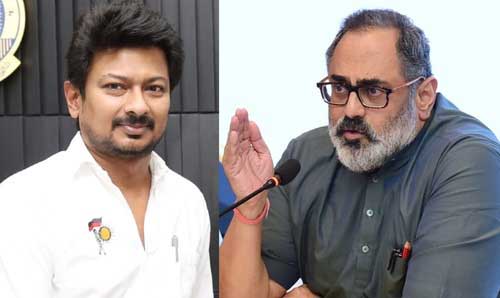 'Parasitic behaviour', says Minister Chandrasekhar on Udhayanidhi Stalin's remarks on Sanatana Dharma