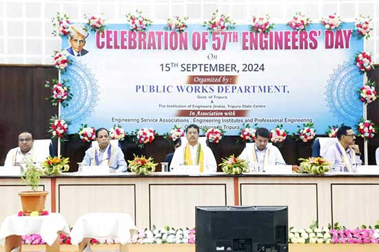 Engineers play vital role in developing infrastructure; CM Dr Manik Saha urges engineers working outside to return Tripura and build better state