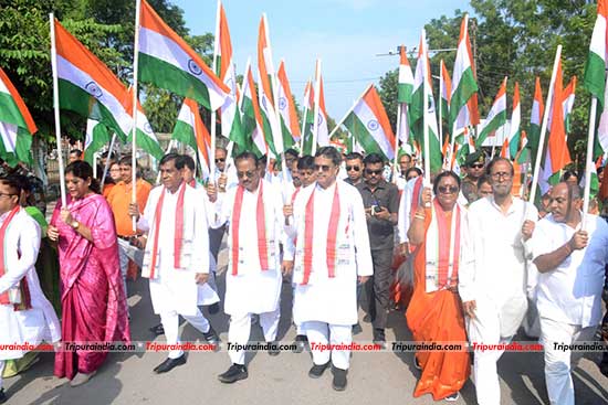 Government trying to present Tripura as an ideal state; CM Dr Manik Saha launches Har Ghar Tiranga Campaign