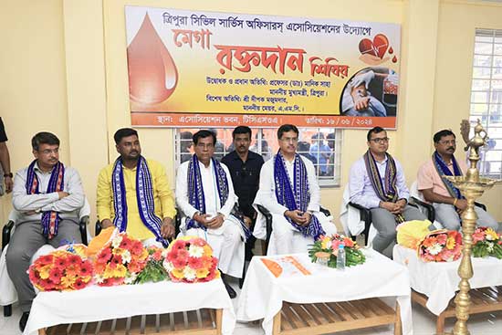 CM Dr Manik Saha inaugurates mega blood donation camp; says, voluntary blood donation takes shape of mass movement