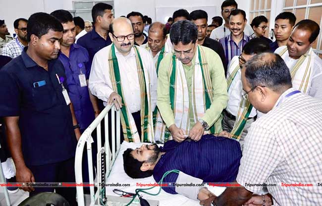 Blood donation plays key role in developing society: CM Dr. Manik Saha