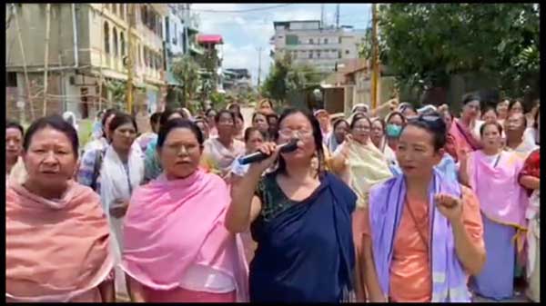 Manipur: Defying curfew, women take to streets demanding action against Kuki militants