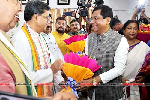 Agartala Mayor Dipak Majumder sworn in as Tripura Assembly member