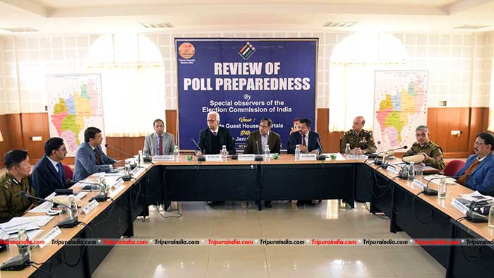 EC special observers ask Tripura officials to take foolproof steps for Feb 16 polls