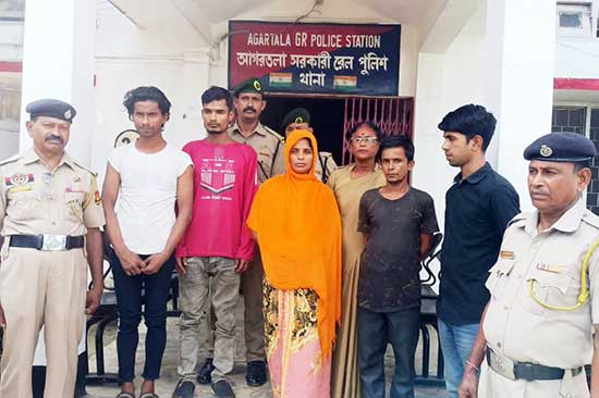 Three Rohingya, two Bangladeshi held at Agartala Railway Station