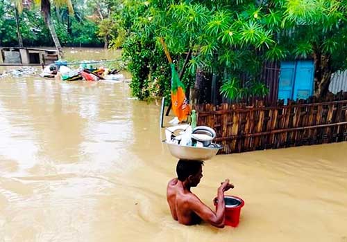 Torrential rain hits Tripura; 7 died, 5607 families rendered homeless