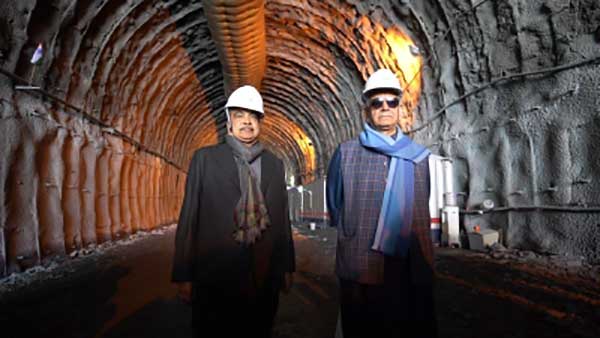 Gadkari inspects work progress of Zojila Tunnel in J&K