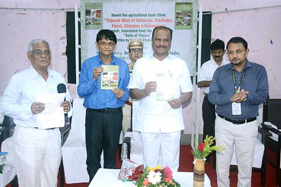 Governor Indrasena Reddy Nallu unveils book for farmers for better understanding about crops and enhance productions