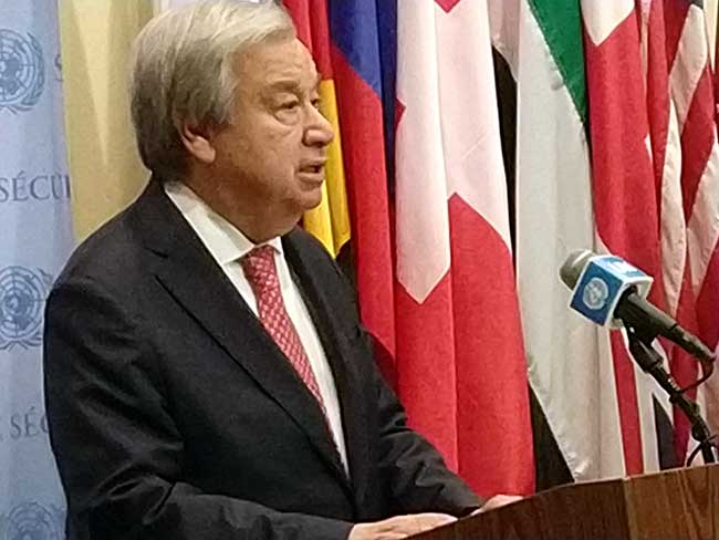 Guterres asking G20 for pact to hold down global warming; UN experts warn of food crisis for India