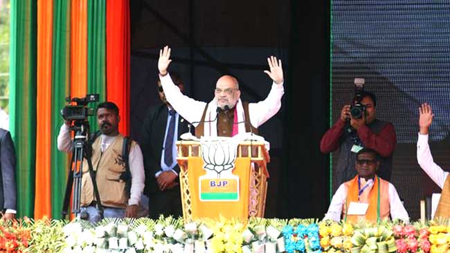 HM Amit Shah urges voters to refrain from secret understanding between TIPRA Motha-Congress-CPI(M)