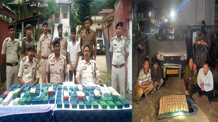 Heroin worth Rs 16 cr seized in Tripura, Meghalaya; 5 drug peddlers held