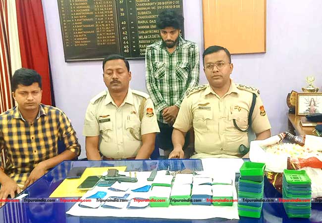 One held with gun, contraband items in Agartala