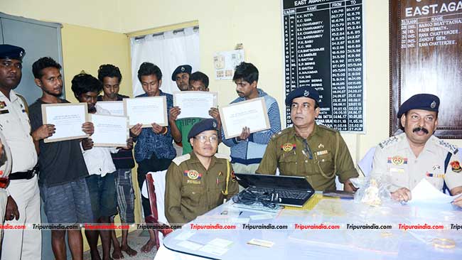 Tripura Police nabs seven thieves for series of theft cases in city