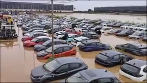 Hundreds of cars submerged in flood-battered Vijayawada