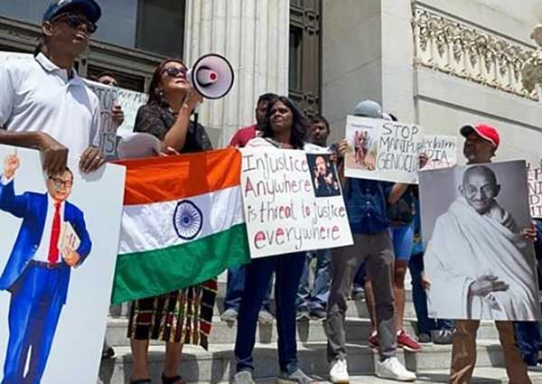 Indian-Americans hold protests against Manipur violence in 3 US states