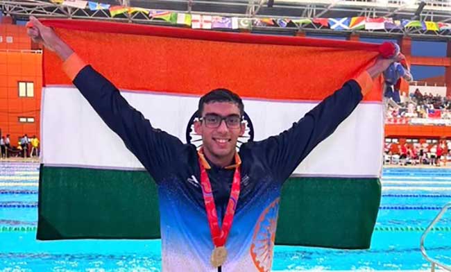 Sports Minister lauds swimmer Shoan Ganguly for his silver at Youth Commonwealth Games