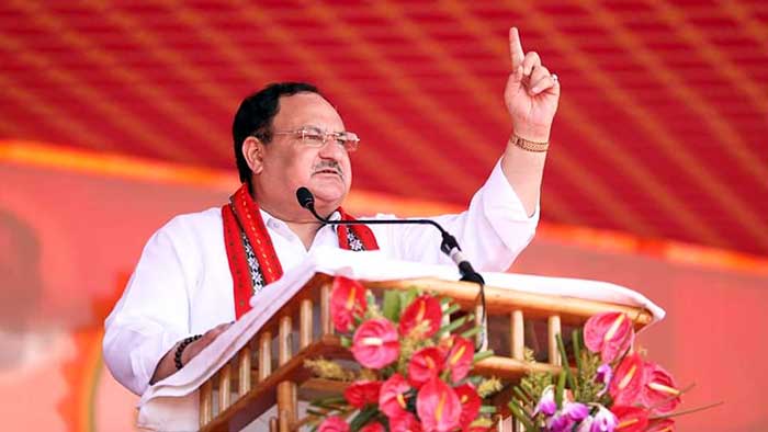 JP Nadda arriving in state to address rally on June 18