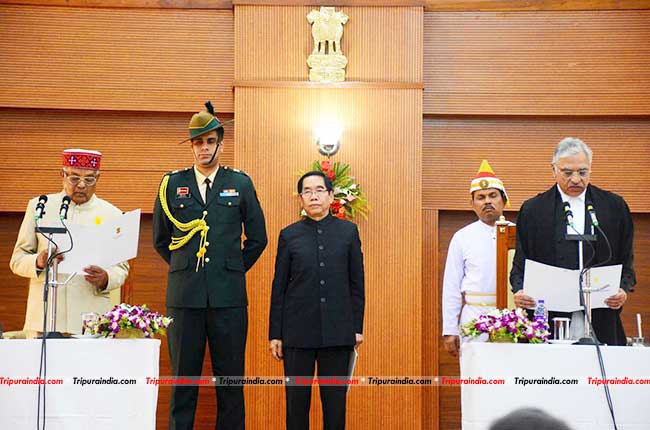 Justice Jaswant Singh sworn-in as 7th CJ of Tripura HC