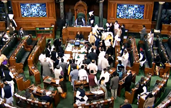 LS passes 3 bills in 30 mins amid Oppn protests, House adjourned till July 31