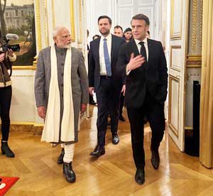 Macron's Paris soiree brings together PM Modi, US V-P Vance