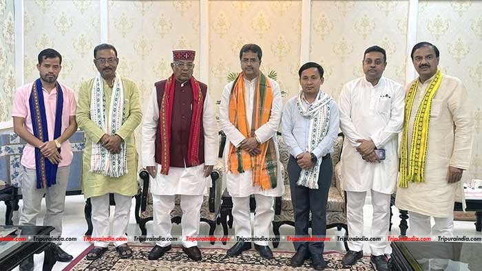 Manik Saha stakes claim to form BJP-led govt for 2nd term in Tripura