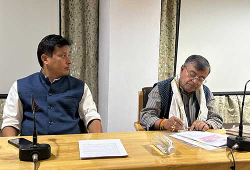 Minister Ratan Lal Nath chairs meeting with Reang community over demand of Govt recognition for ‘Kau Bru’ language