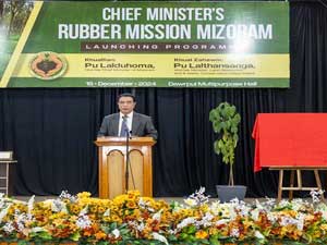 Mizoram CM launches Rubber Mission to help 1,000 farmers each year