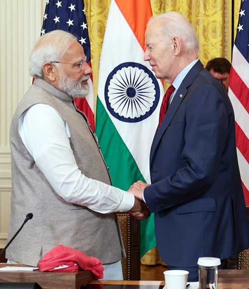 Modi ends US visit with a ringing endorsement of Biden