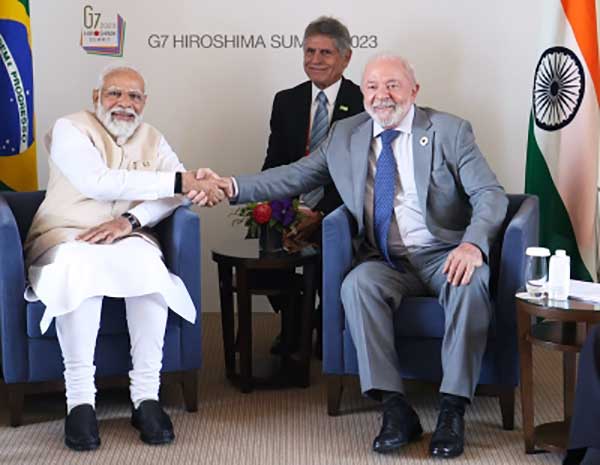 Modi meets Brazilian President Lula, discusses bilateral strategic partnership