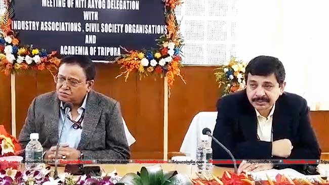 NITI Aayog in Tripura meets Industry bodies; stresses on more industries in Tripura to grow economy