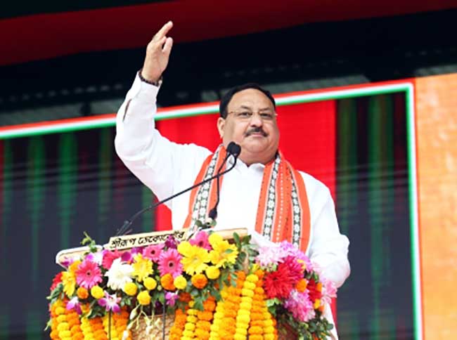 Nadda accuses CPIM and Congress of corruption, the failure of law and order