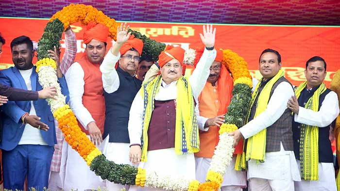 Nadda ask CPI-M, Cong leaders to take rest and let BJP's development work continue