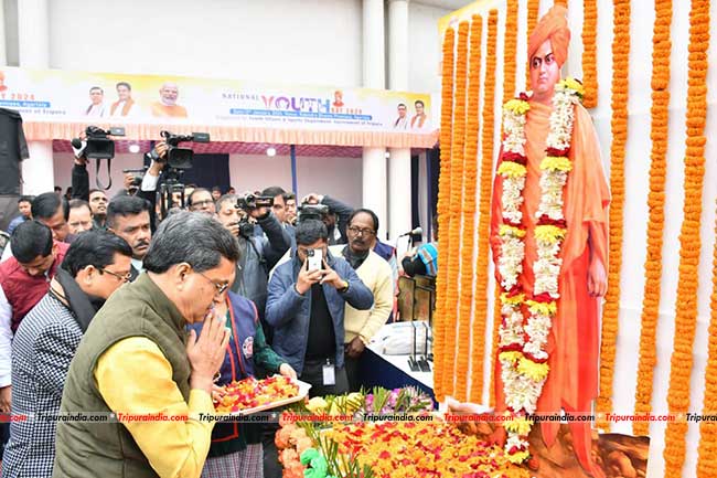 National youth day observed; CM Dr Manik Saha calls for building patriotism among youths